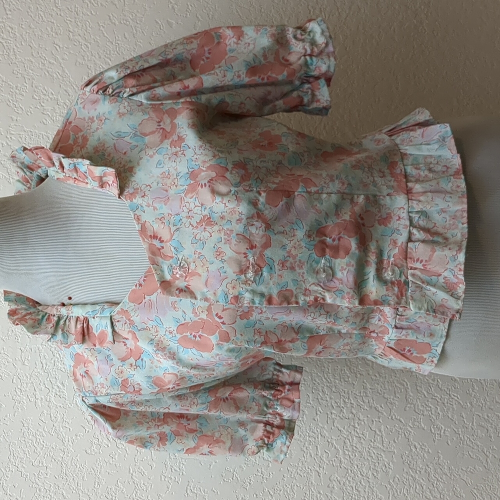 Vintage floral top handmade